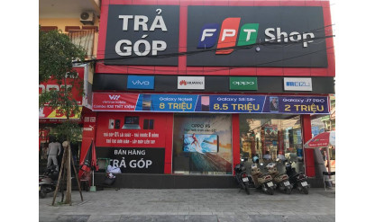 Thi Công quảng cáo OPPO tại siêu thị FPT