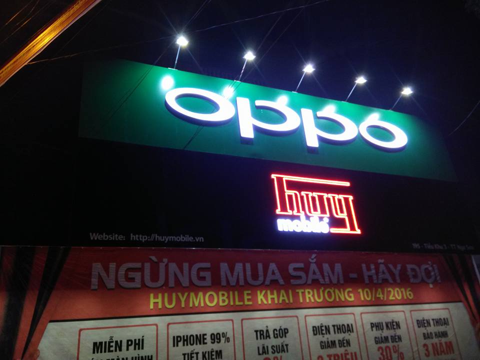Hệ thống biển alu của HUY MOBILE- THANH HÓA